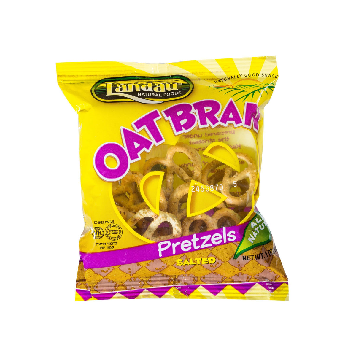 LANDAU ORGANIC OAT BRAN PRETZELS SMALL lantev