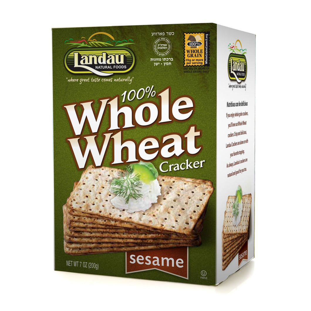 LANDAU WHOLE WHEAT WITH SESAME CRACKERS