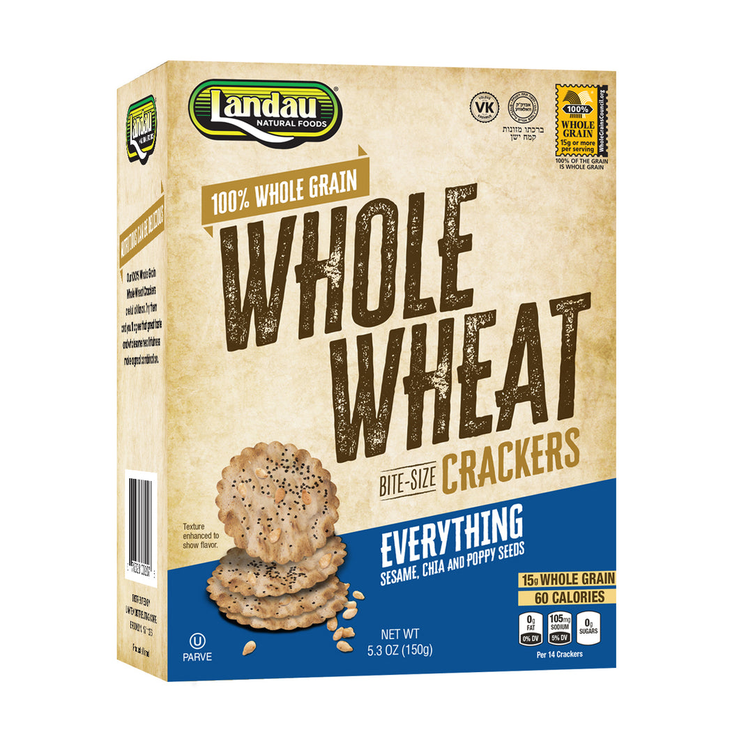 LANDAU WHOLE WHEAT CRACKERS EVERYTHING BITE SIZE