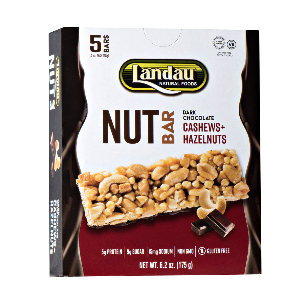 LANDAU NUT BAR CHOCOLATE CSH/HAZELNUT 5PK
